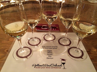 German wine tasting at iYellow Wine School