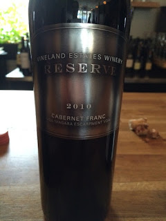 Vineland Estates Winery 2010 Reserve Cabernet Franc wine