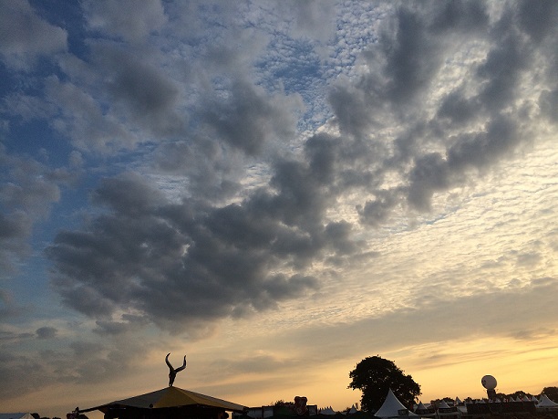 Sunset over Wacken Open Air