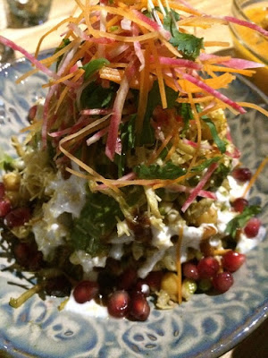 String chaat at Pukka restaurant in Toronto