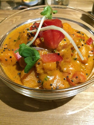 Pumpkin curry at Pukka restaurant in Toronto