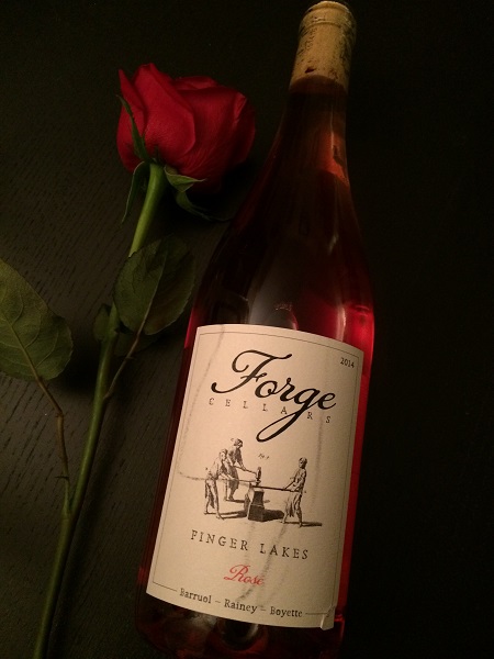 Forge Cellars Pinot Noir Rosé is one of the best wines from The Finger Lakes.