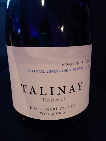 Tabali Talinay Pinot Nor wine from Chile.