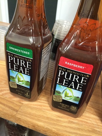 Pure Leaf iced tea offers unsweetened options