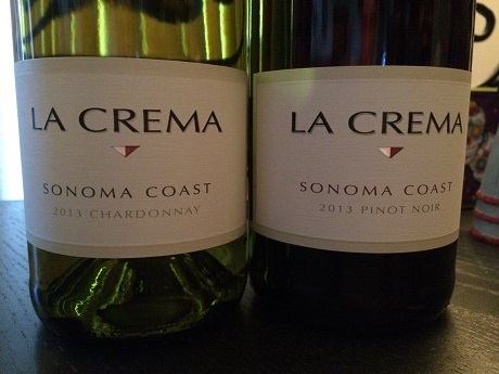 La Crema Sonoma Coast Chardonnay and Pinot Noir are nice California wine options