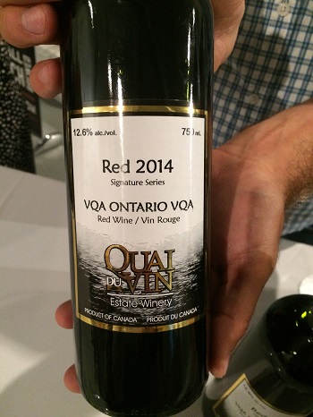 Red 2014 wine blend from Quai du Vin Winery