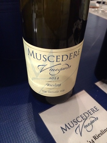 Muscedere Vineyards Riesling from Ontario's Southwest.
