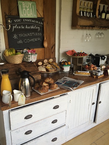 Delicious breakfast buffet at The Iron Kettle Bed and Breakfast in Comber, Ontario.