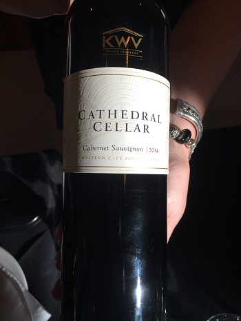 KWV Cathedral Cellar 2014 Cabernet Sauvignon from South Africa.