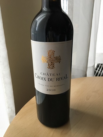 Chateau Croix Du Rival 2010 Grand Vin Du Bordeaux