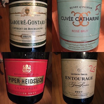 Four sparkling wines