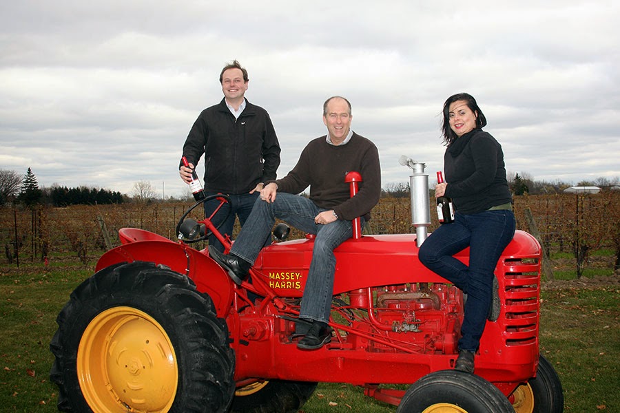 Patrick, Andrew and Yvonne from Red Tractor Wines