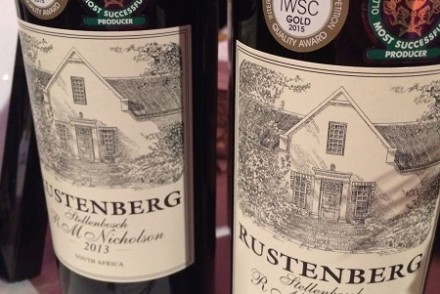 Rustenberg 2013 Red Blend wine from South Africa