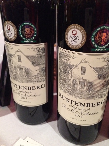 Rustenberg 2013 Red Blend wine from South Africa