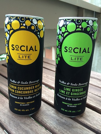 Social Lite sugar-free vodka coolers