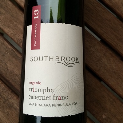 Southbrook Vineyards Triomphe Cabernet Franc is an organic wine from the Niagara region.