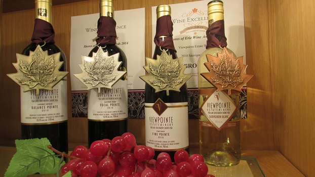 Viewpointe's award-winning wines