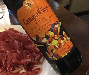 Campo Viejo with jambon